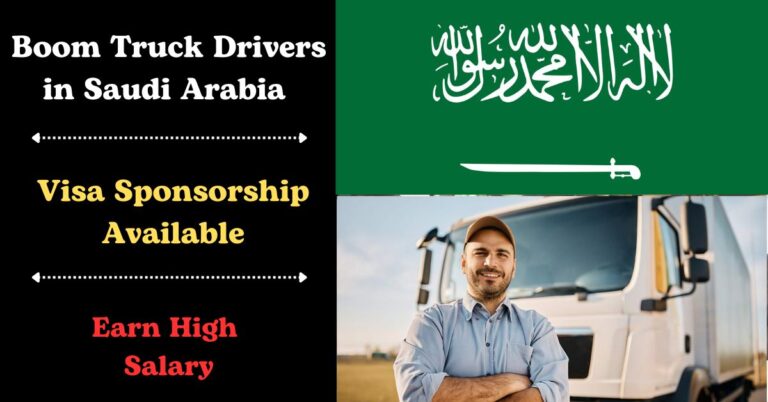 Visa Sponsorship for Boom Truck Drivers in Saudi Arabia