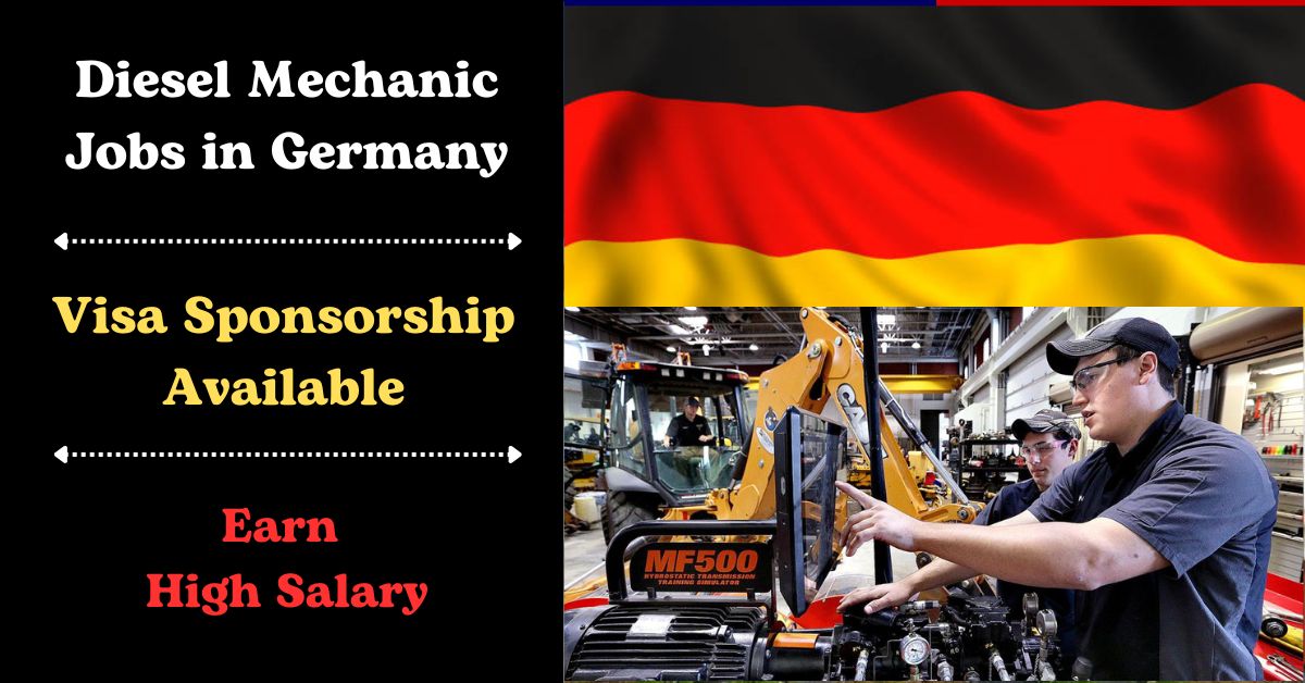 Diesel Mechanic Jobs in Germany with Visa Sponsorship 2024