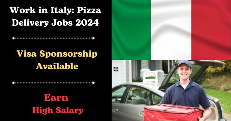 Work in Italy: Pizza Delivery Jobs with Visa Sponsorship