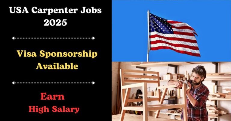 USA Carpenter Jobs With Visa Sponsorship 2025